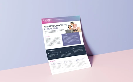SESTEK Agent Assist <br> One-pager