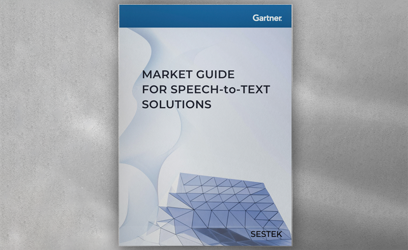 Market Guide for Speech-to-Text Solutions by Gartner